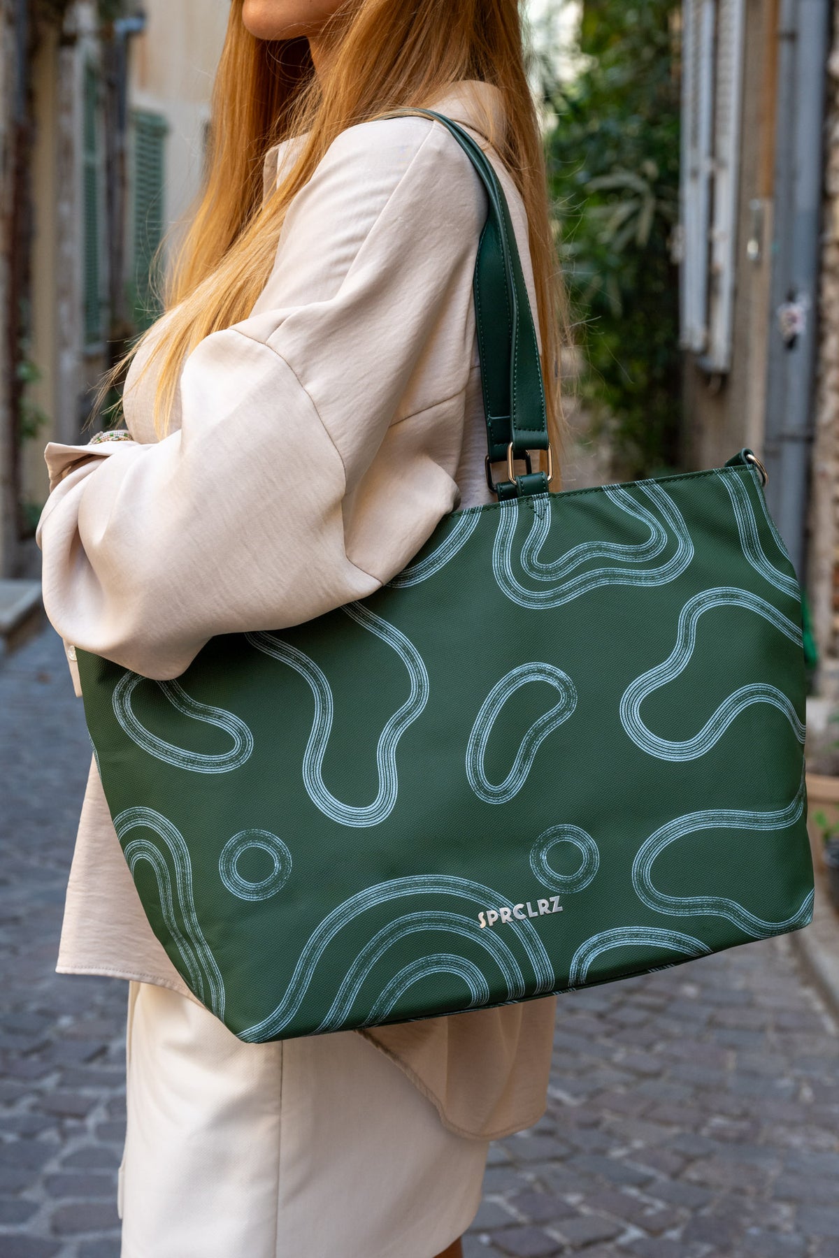 Elements Tote Medium in Jade Joy