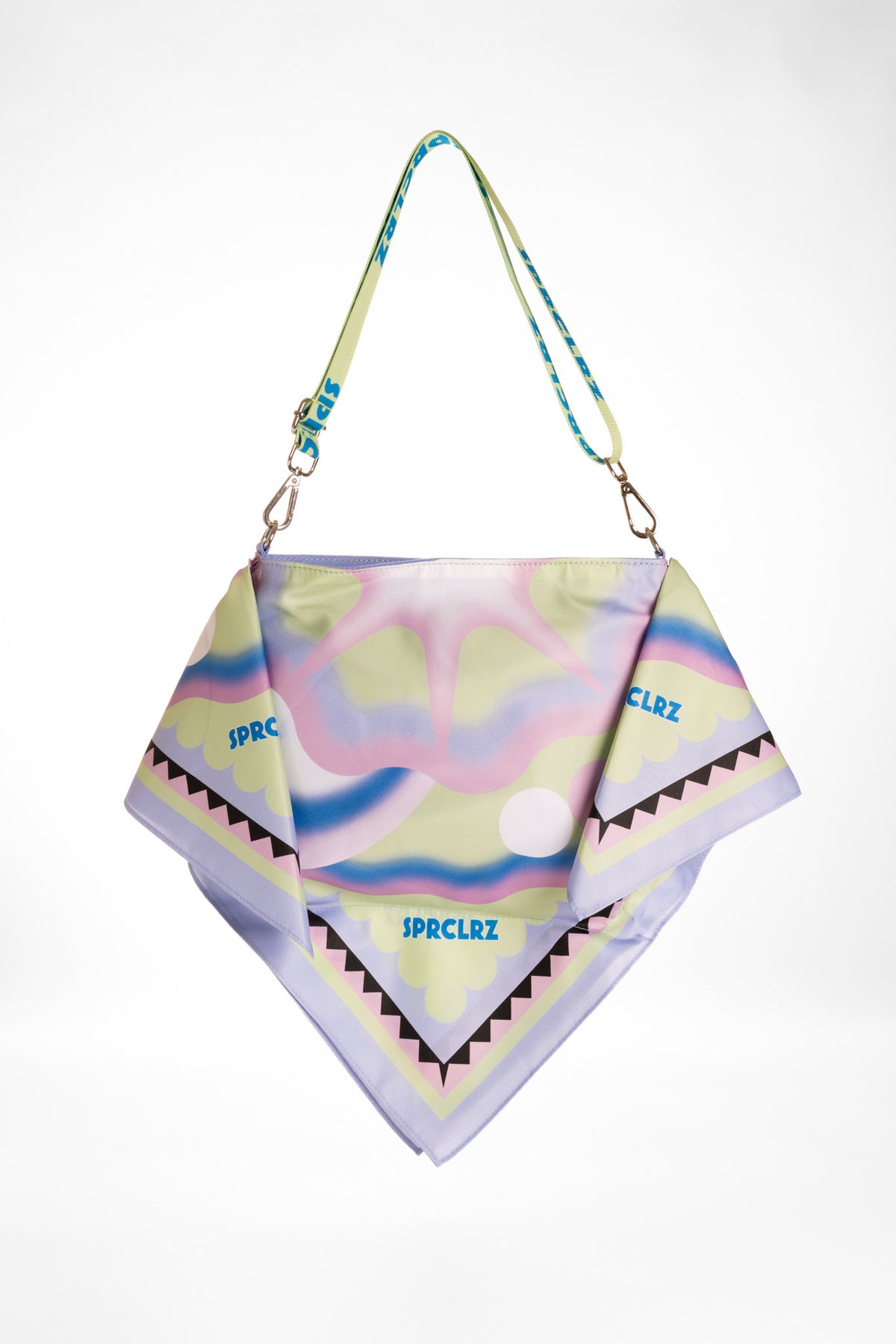 Orbit Scarf Bag in Pistachio & Lilac