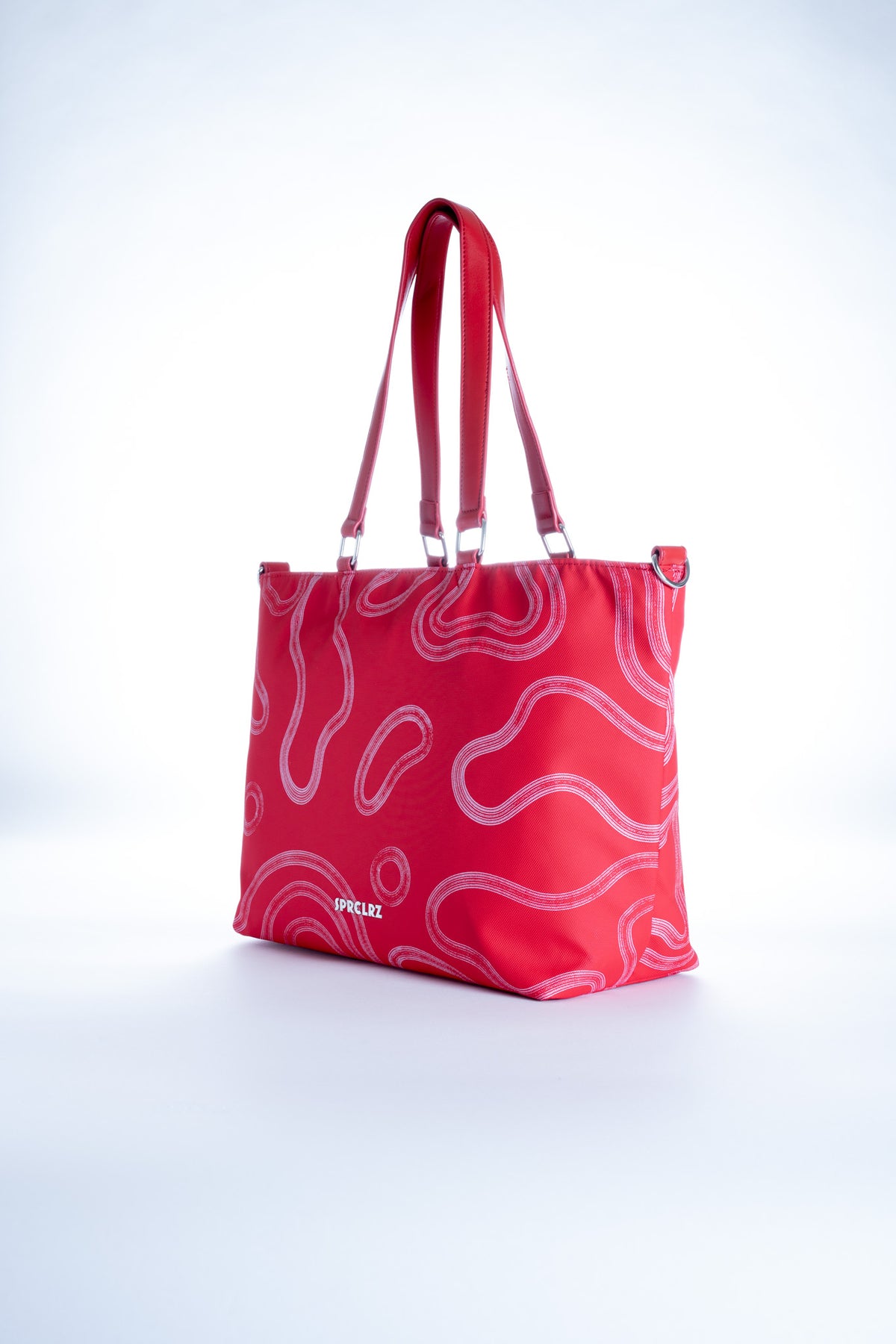 Elements Tote Medium in Crimson Code
