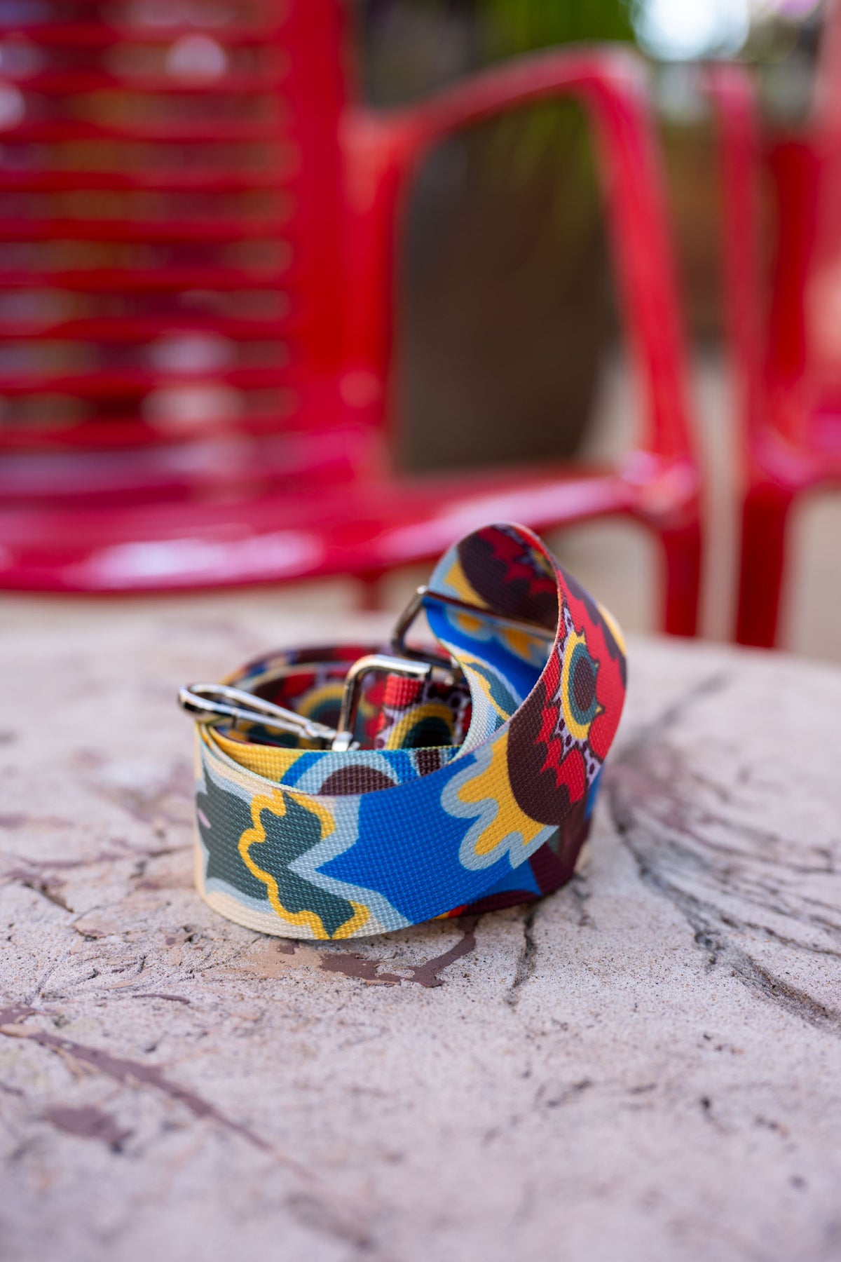 Riviera Strap in Multicolor with Yellow & Red